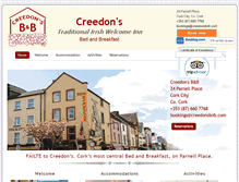 Tablet Screenshot of creedonsbnb.com
